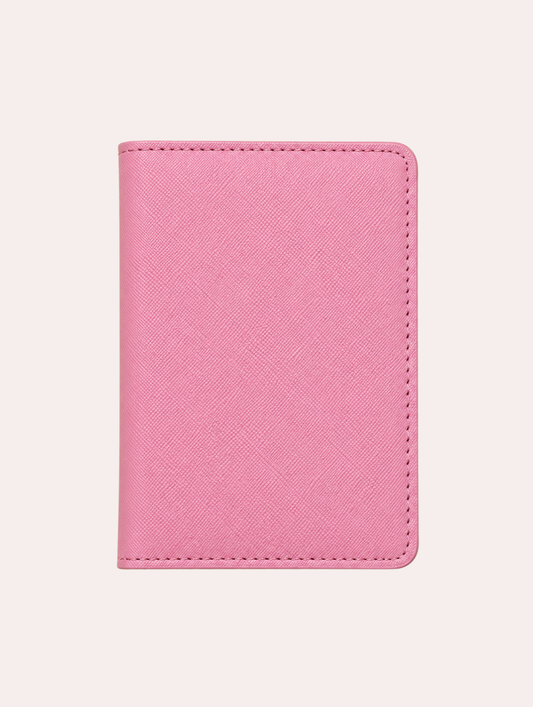 Portapasaportes de cuero saffiano