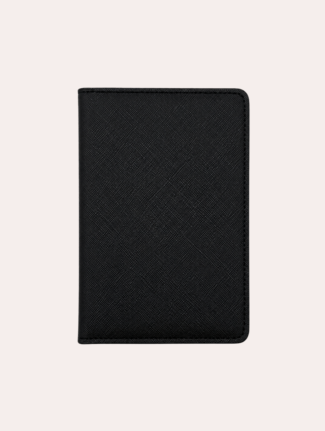 Portapasaportes de cuero saffiano