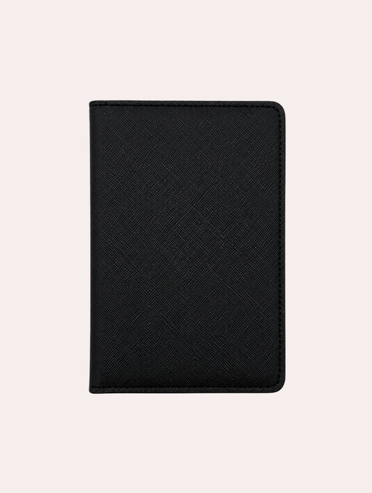 Portapasaportes de cuero saffiano