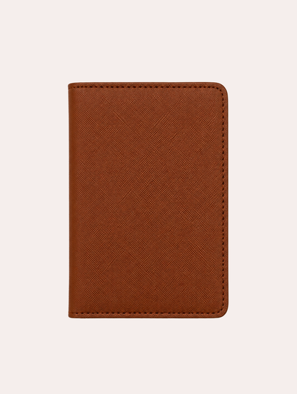 Portapasaportes de cuero saffiano personalizado con iniciales – VÉRTICE