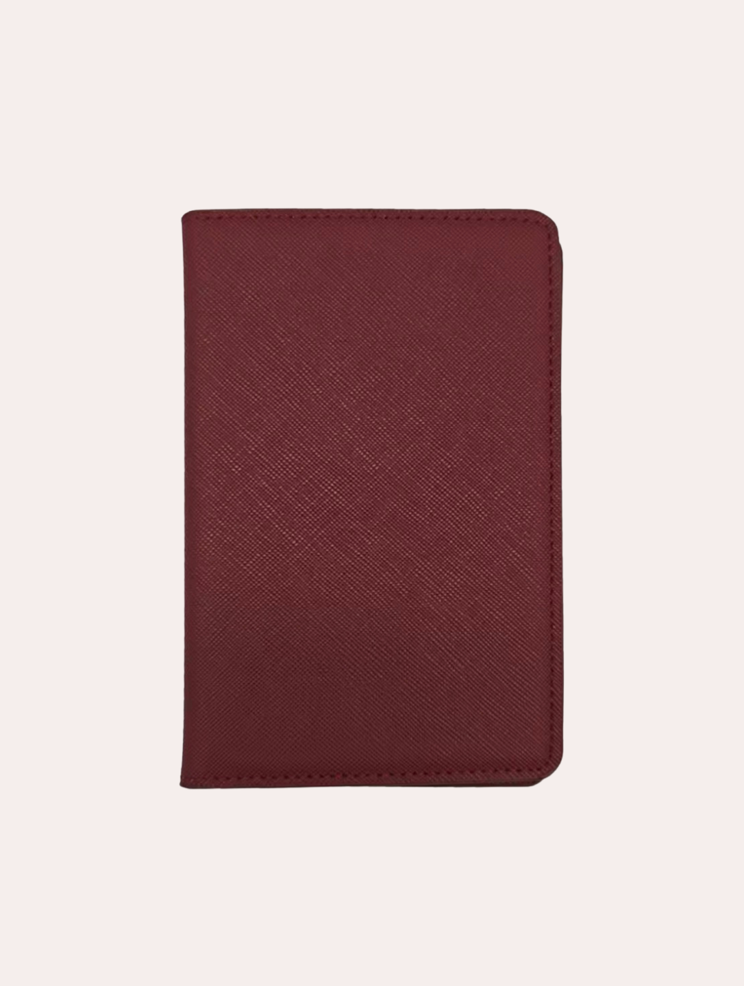 Portapasaportes de cuero saffiano